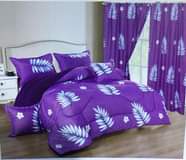 A picture of D2 curtain with shear 2pillow case 1 duvet cover 1