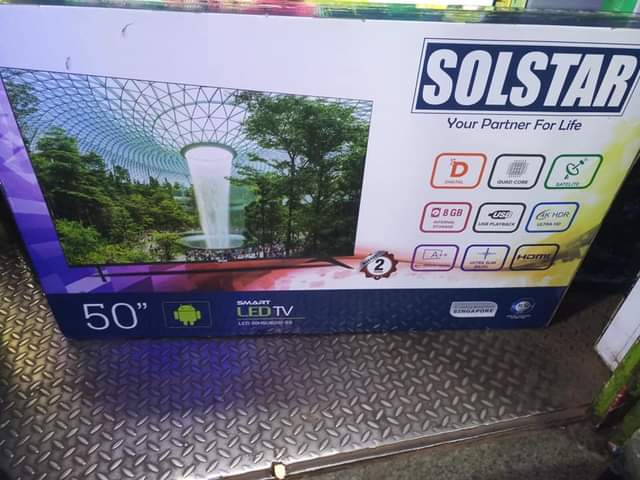 A picture of 50 inch smart android digital led frameless Solstar Japan 985k