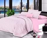 A picture of Stripped cotton duvet covers Restocked The package comes with One
