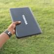 A picture of laptop Toshiba core 2duo