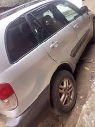 A picture of Toyota RAV4 04 model baked on first body engine and