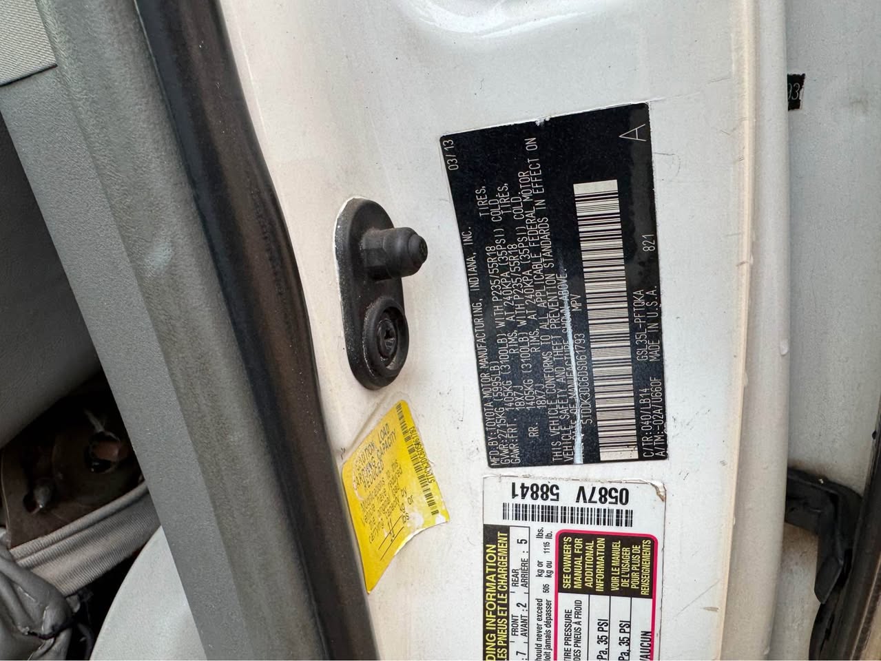 A picture of Clean Used 2013 Toyota Sienna Available And Going for 10.5M
