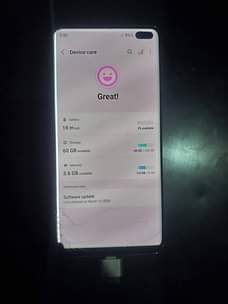 A picture of Samsung s10 pus