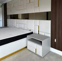 A picture of Built on wall queen beds