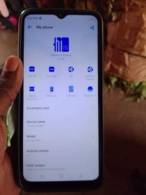 A picture of Tecno spark 7
