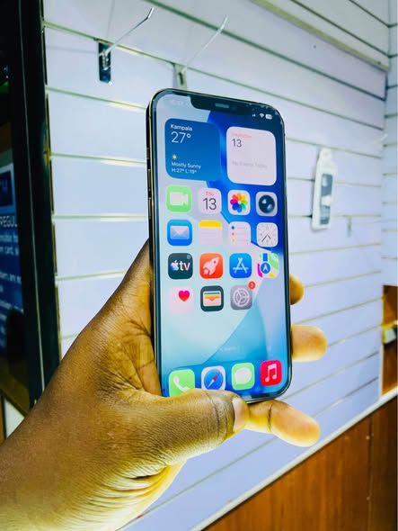 A picture of Iphone 12pro max 256gb no face at just 750k 0705338269