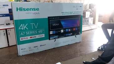 A picture of 0772048966 0705490801 Brand new hisense 65 inches UHD4k flat screen