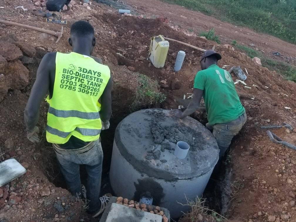 A picture of 3days bio digester septic tanks