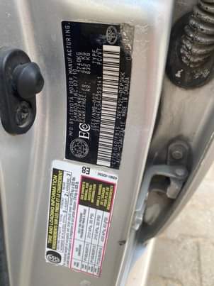 A picture of 010 TOYOTA COROLLA