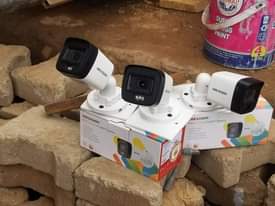 A picture of CCTV surveillance cameras