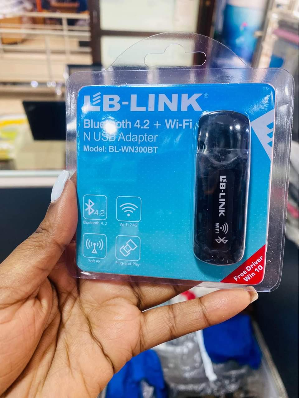 A picture of Wi Fi and Bluetooth dongle