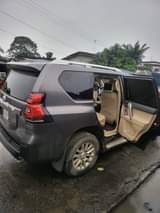 A picture of 2015 prado with everything soft tesela screen with intact duties