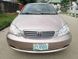 A picture of NEATLY USED 2004 MODEL TOYOTA COROLLA Absolutely nothing to fix