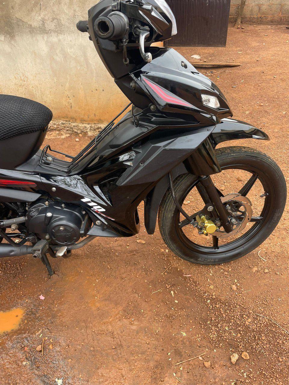 A picture of TVS ladies bike black available call or whatApp number 08163512055