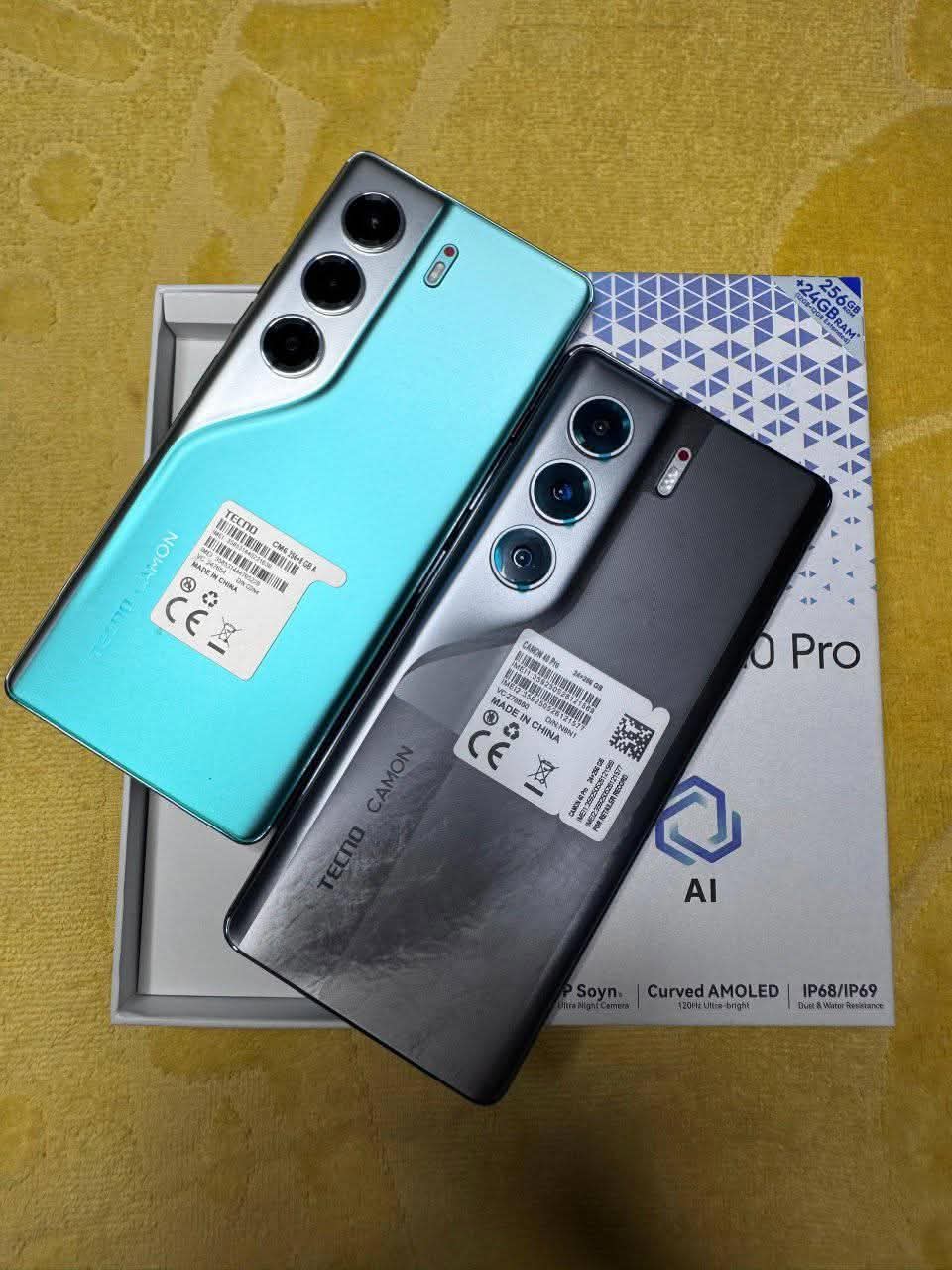 A picture of Tecno camon 40pro at 550k call on 0753430863