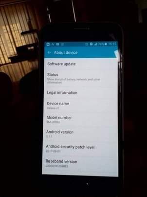 A picture of Samsung Galaxy j2