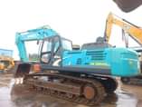 A picture of Kobelco excavators and bulldozers