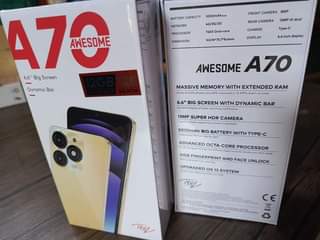 A picture of itel A70 128AB 4 6GB Ram