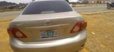 A picture of Toyota Corolla 2010 model very sharp interior and exterior sound