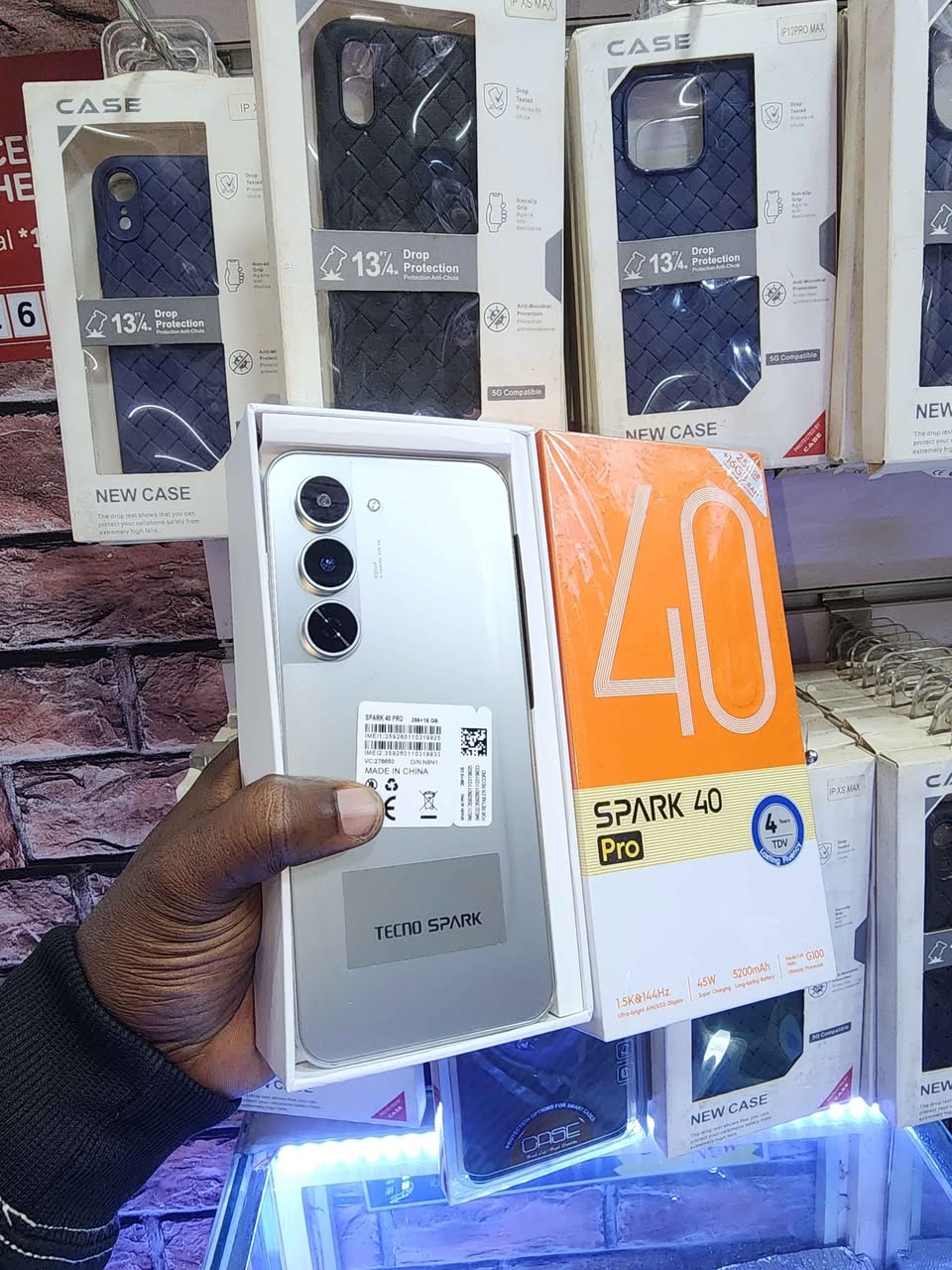 A picture of Tecno spark 40pro Storage 256gb 16gb rm WhatsApp call0730689926