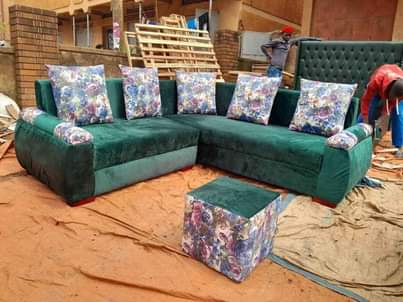 A picture of 4 seater Sofa set High density foam and durable fabric