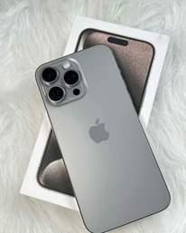 A picture of iPhone 15pro max Refurbished Brand new box park Very good