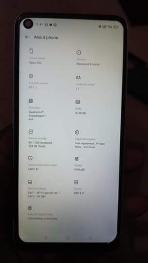 A picture of OPPO A52