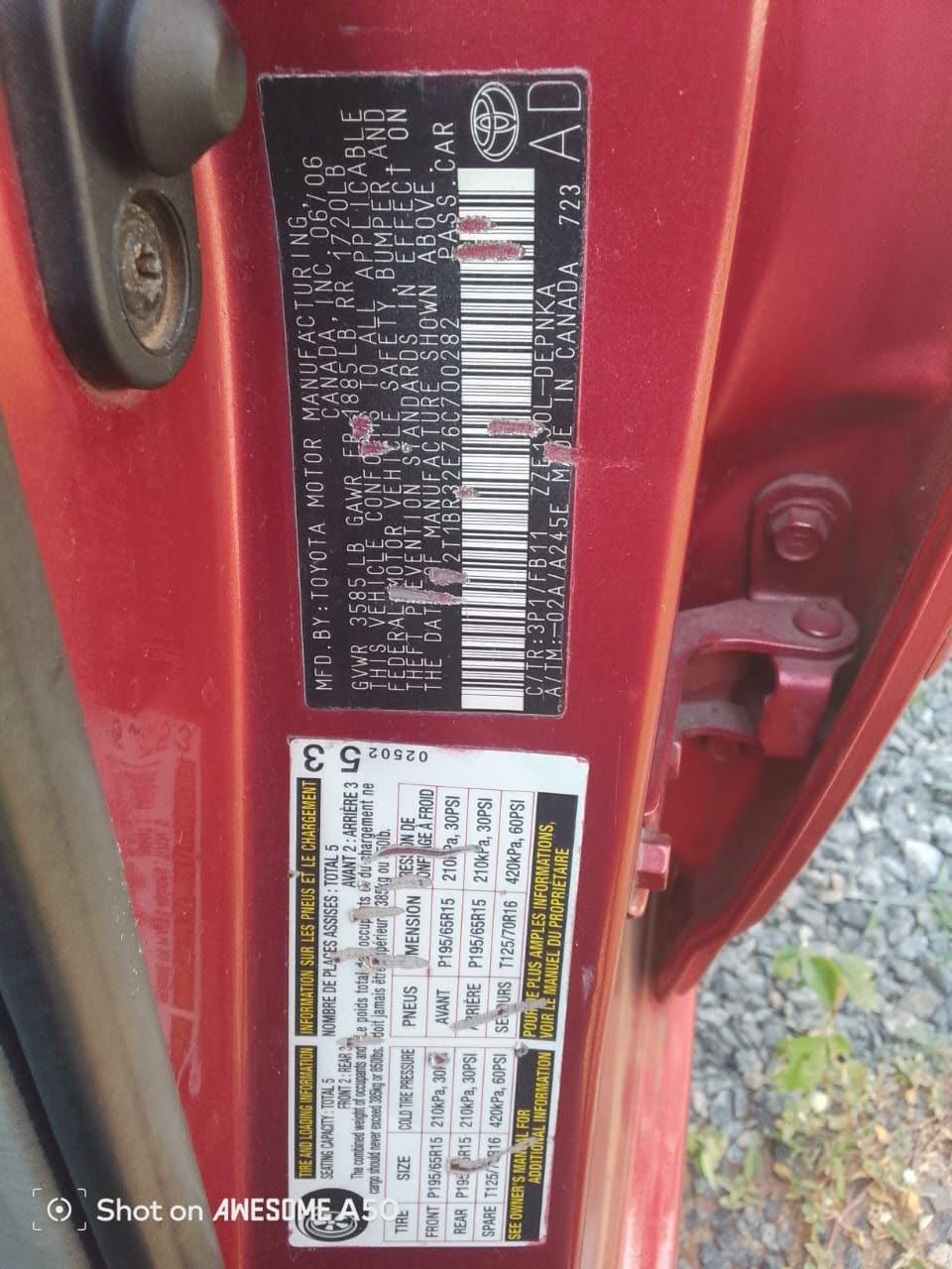 A picture of Corolla sport