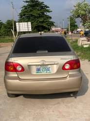 A picture of Golden A Neatly Used Toyota Corolla Le 2003 Model With