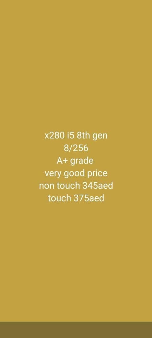 A picture of Lenovo 280 i5 8th gen 8 256 with slim and