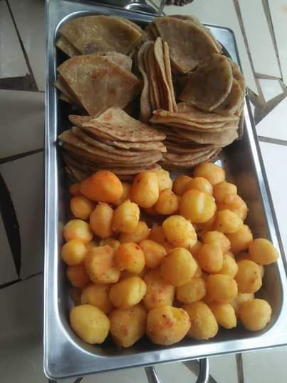 A picture of We cook food on wedding s and birthday s patty