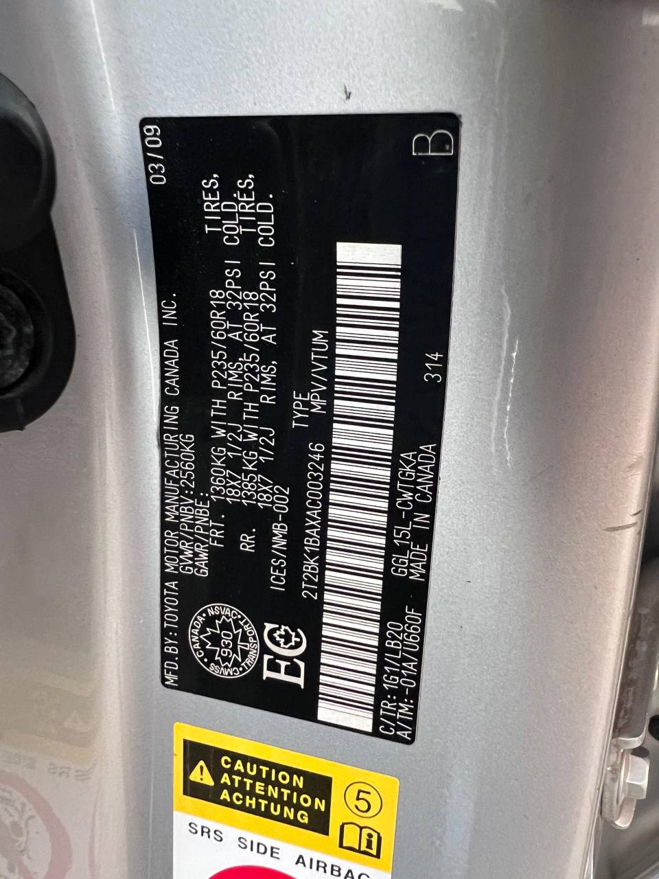 A picture of Lexus RX350 Nigerian used year 010 year of entry 2020
