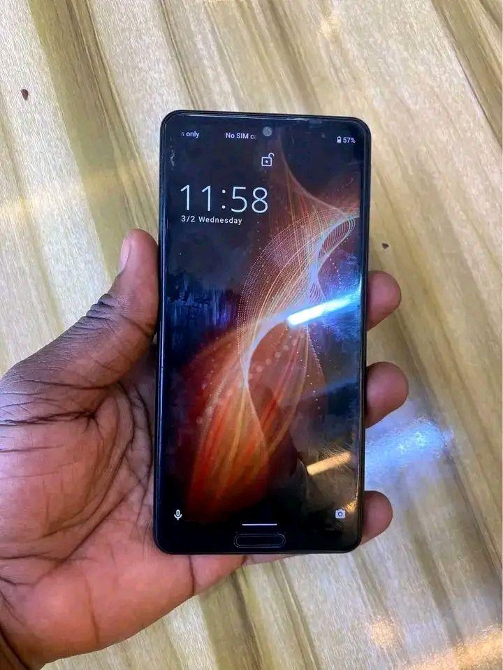 A picture of Aquos sense 5 internal 64gb ram 6 haina kipengele camera