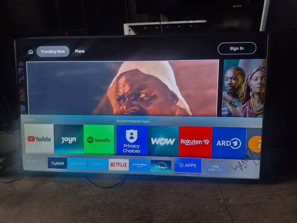 A picture of 55 INCHES SAMSUNG SMART 4K UHD TV WITH A TINY