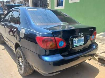 A picture of Toyota Corolla 2003 Tokunbos standard Color Oven baked on first