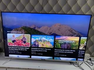 A picture of Skyworth 50inch smart uhd 4k frameless android tv with Bluetooth