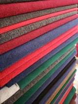 A picture of Wall to wall woolen carpets