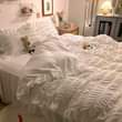 A picture of 6pc cotton Plain duvets 4 pillow cases 1 bedsheet 1
