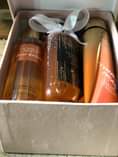 A picture of Gift hampers and fresh flowers