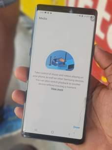 A picture of Note 9 128gb ram 6 Laini 1 ina creck hazisumbui