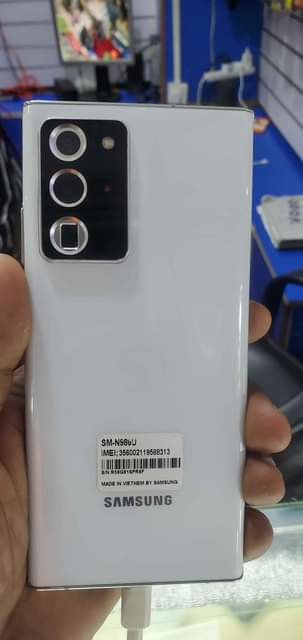 A picture of Samsung galaxy note 20 ultra