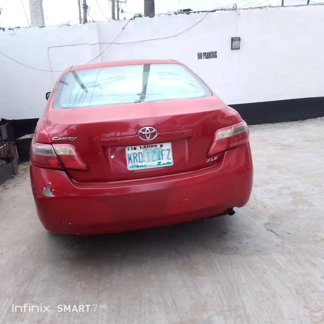 A picture of 2008 Camry XLE registered