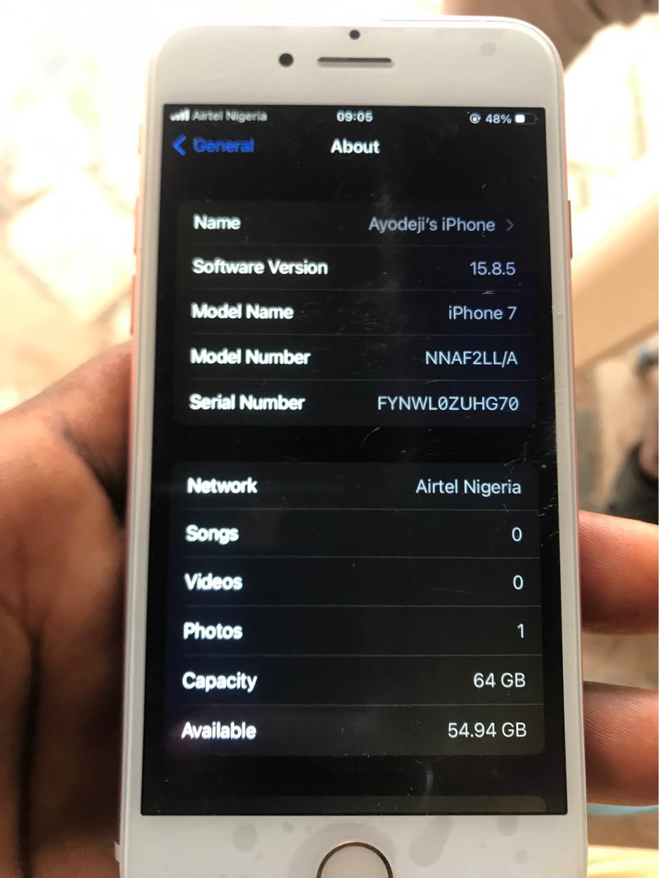 A picture of iPhone 7