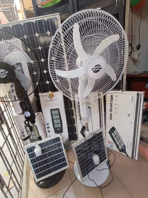 A picture of Solar standing fan