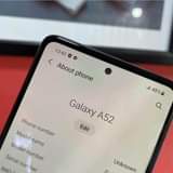 A picture of Samsung A52