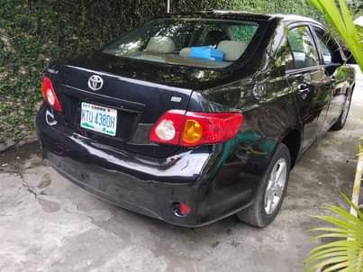 A picture of Toyota corolla 2010 model used but very clean like tokumbo.