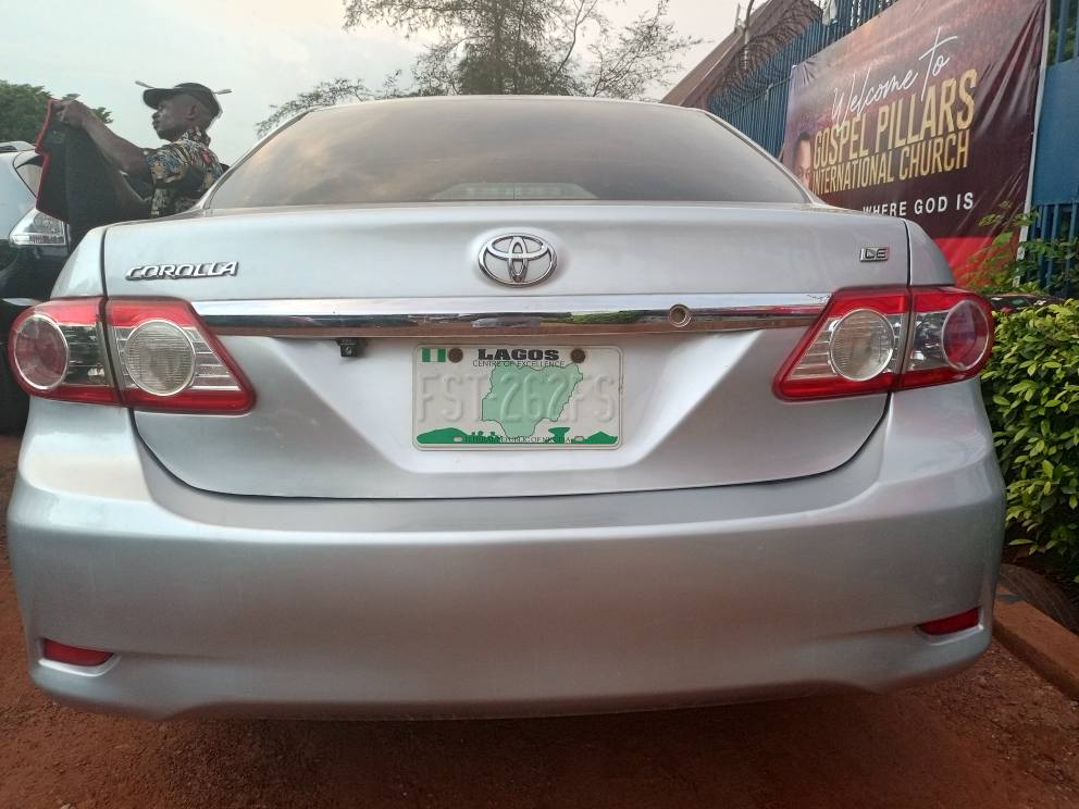 A picture of Belgium standard 2012 Corolla nothing to fix 11m negotiable agency