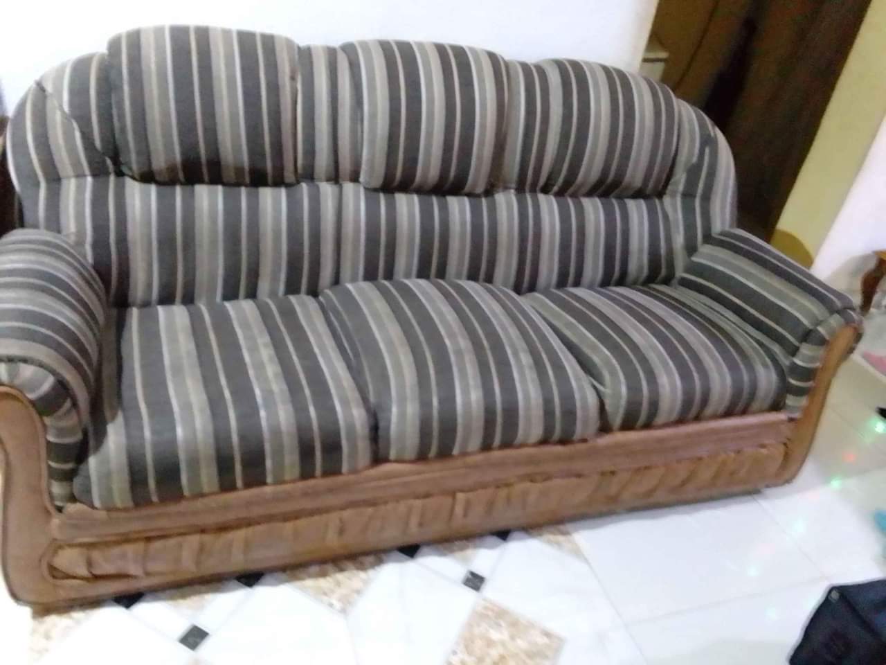 A picture of Complete set of chair Sofa. 3 sitter 2 sitter and