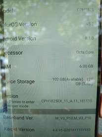 A picture of Oppo F8 Ram 6 Storage GB 128