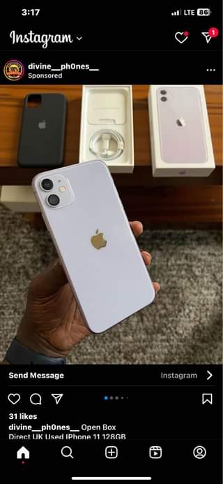 A picture of iPhone 11 128gig